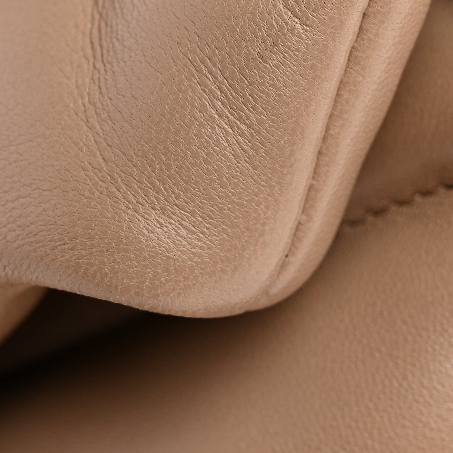 Saint Laurent Lambskin Quilted Medium Loulou Puffer Monogram Chain Satchel Dark Beige 14 of 14
