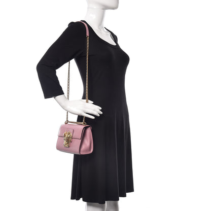 Dolce & Gabbana Calfskin Lucia Chain Shoulder Bag Pink 2 of 10