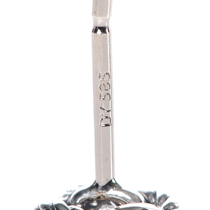 David Yurman Sterling Silver Diamond 7mm Infinity Stud Earrings 4 of 5