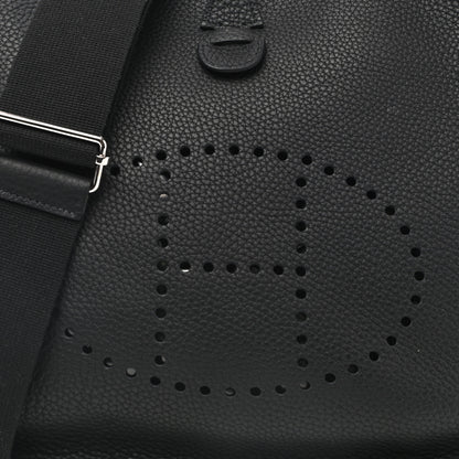 Hermes Taurillon Clemence Evelyne III PM Black 8 of 11