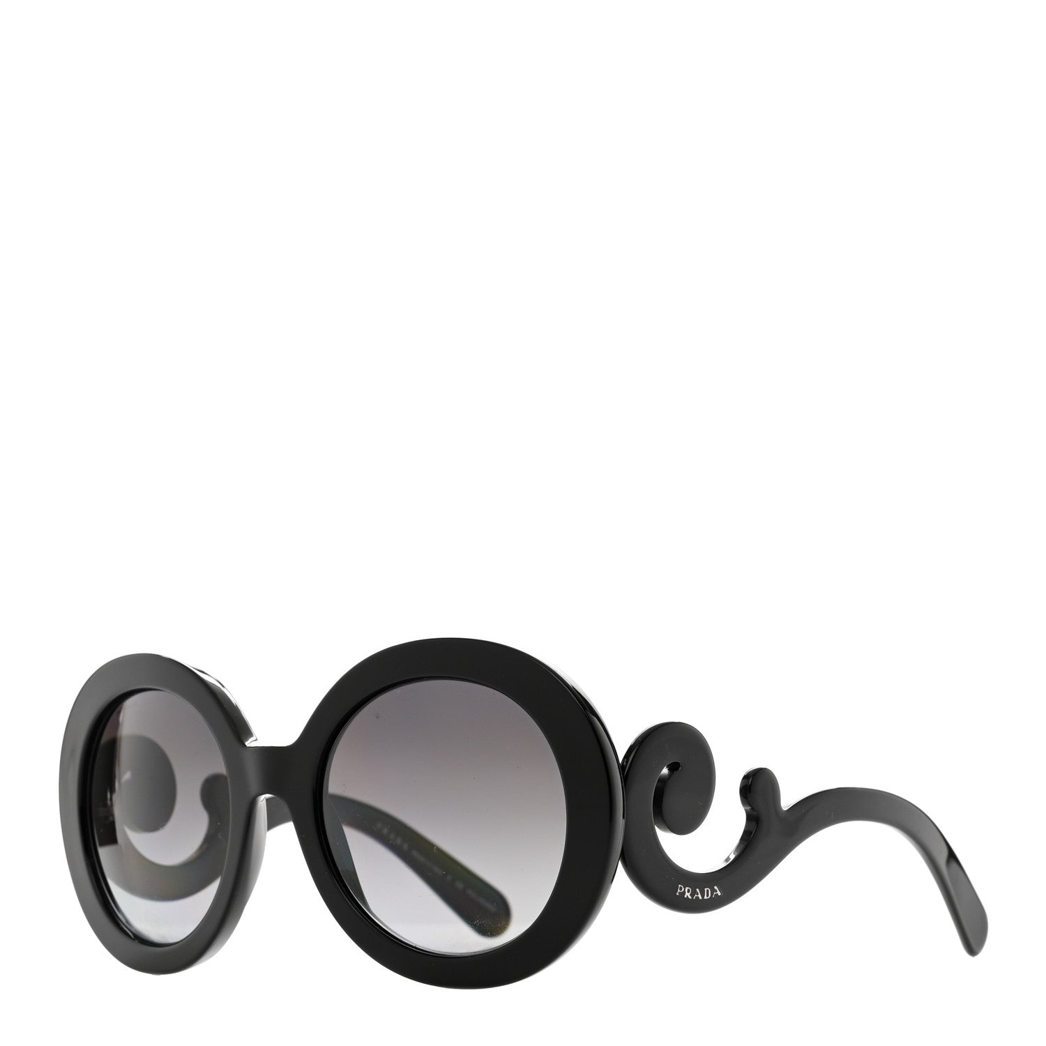Prada Baroque Sunglasses SPR 27N Black 1 of 6
