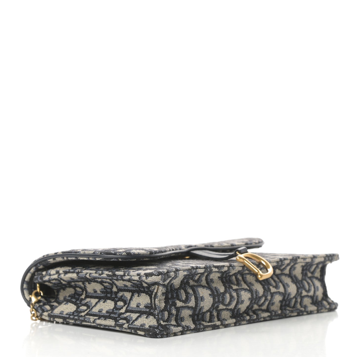 Oblique Saddle Chain Pouch Blue