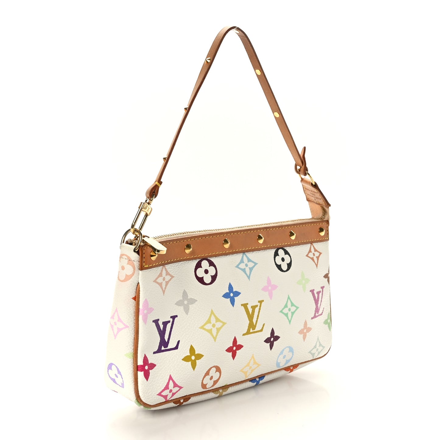 Monogram Multicolor Pochette Accessories White