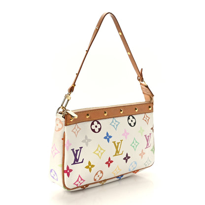 Louis Vuitton Monogram Multicolor Pochette Accessories White 3 of 10
