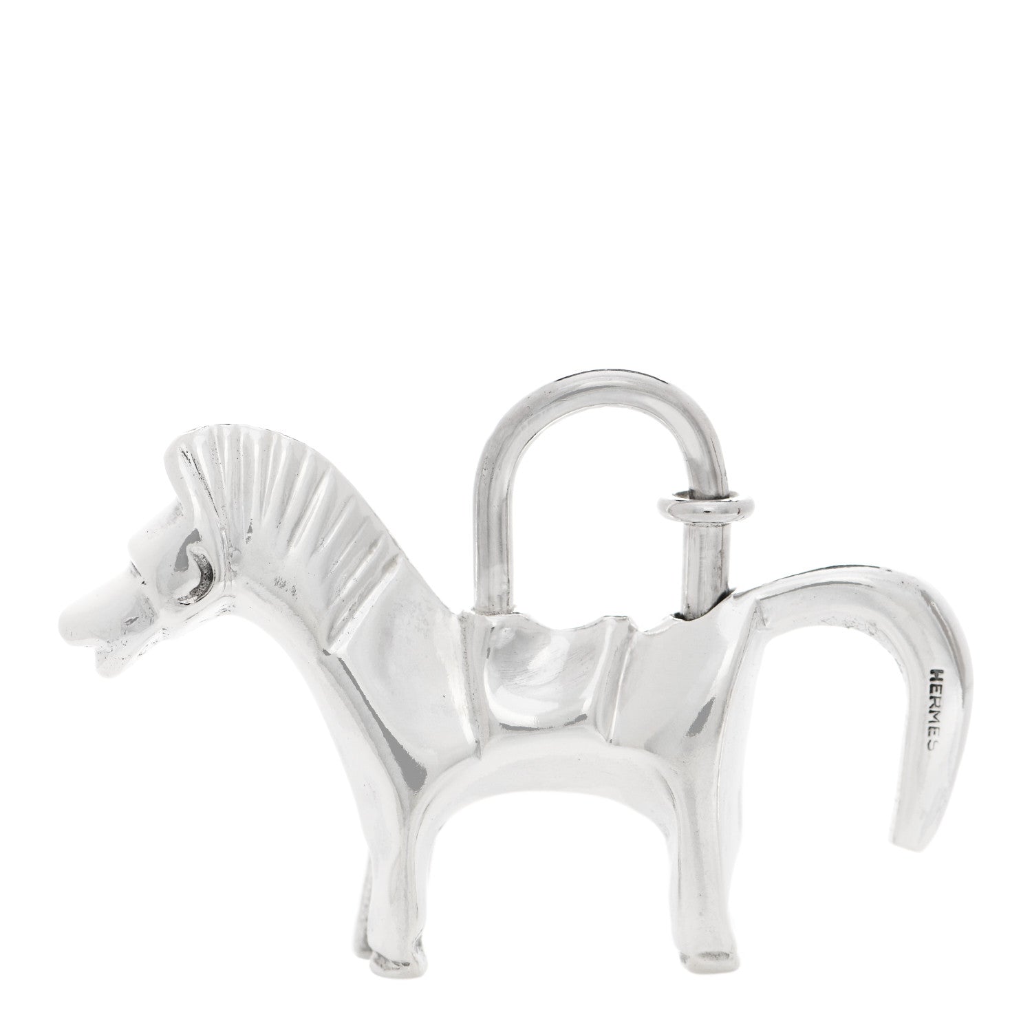 Hermes Sterling Silver Horse Cadena Lock 1 of 5