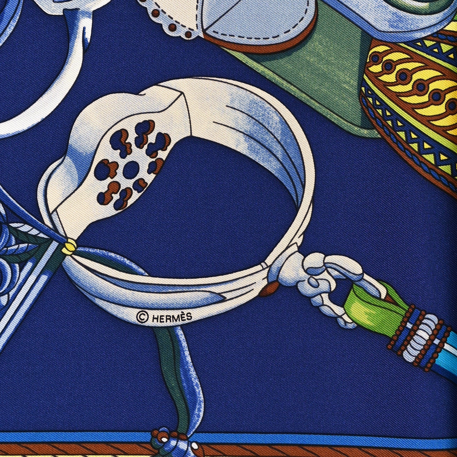 Hermes Silk Concours D'Etriers Scarf 90 4 of 5