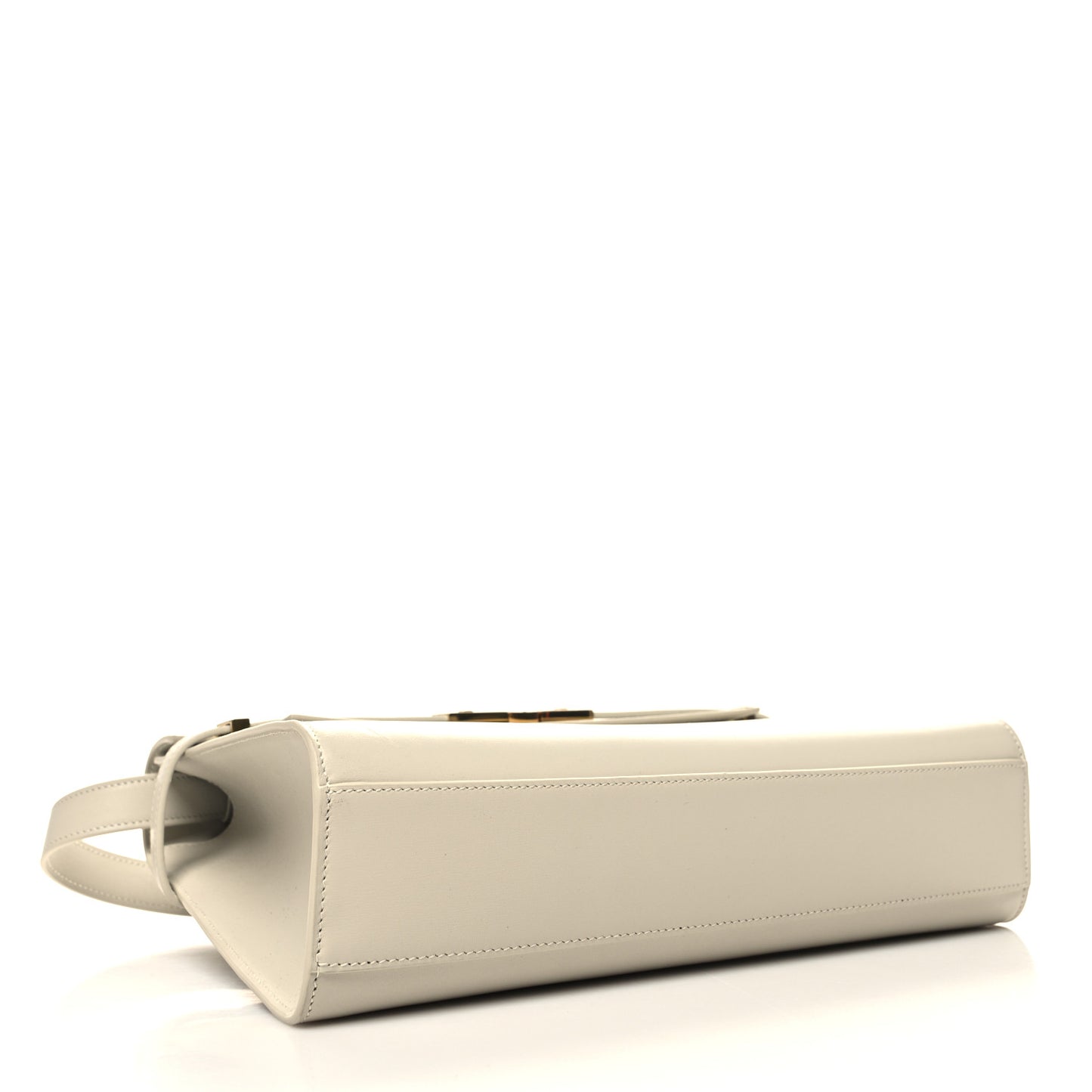 Smooth Calfskin Manhattan Shoulder Bag Crema Soft