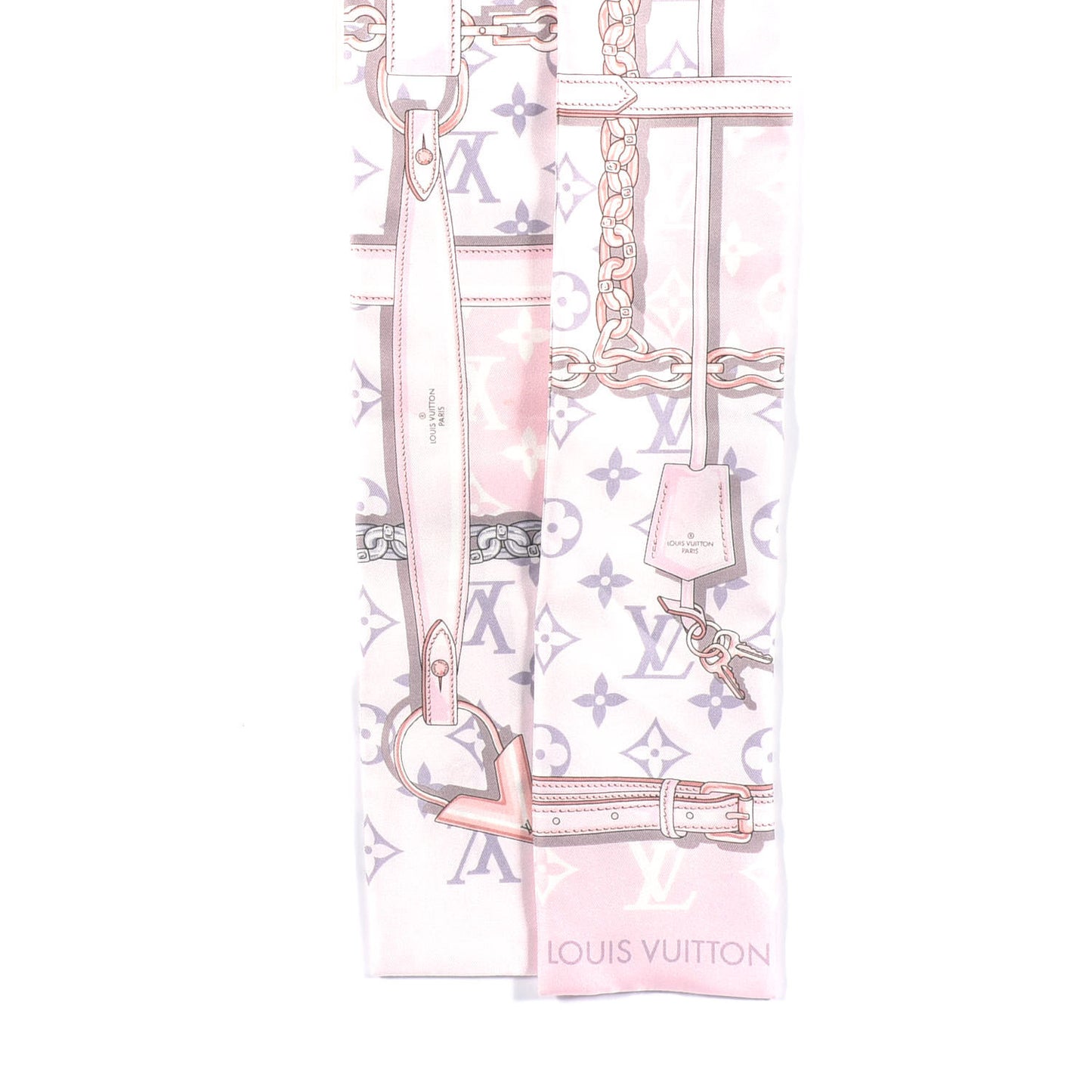 Silk Monogram Confidential Bandeau Light Pink
