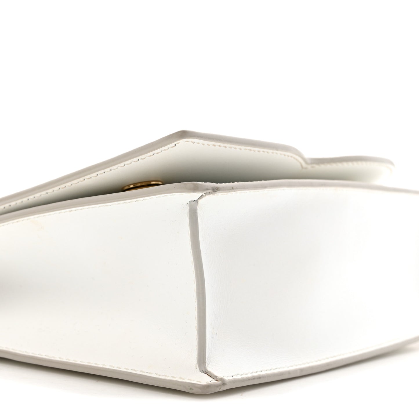 Calfskin DG Logo Flap Crossbody Bag White