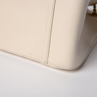 Gucci Calfskin Matelasse Medium GG Marmont Shoulder Tote Bag White 11 of 12