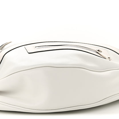 Versace Calfskin Medium Repeat Zip Hobo Optical White 9 of 9