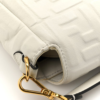 Fendi Nappa FF 1974 Embossed Baguette White 14 of 14