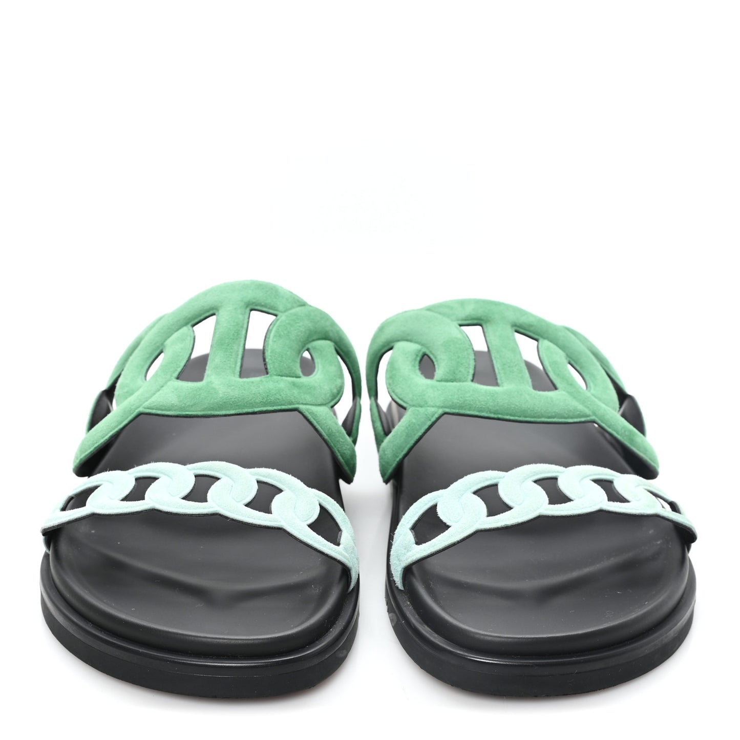 Suede Goatskin Extra Sandals  39 Vert