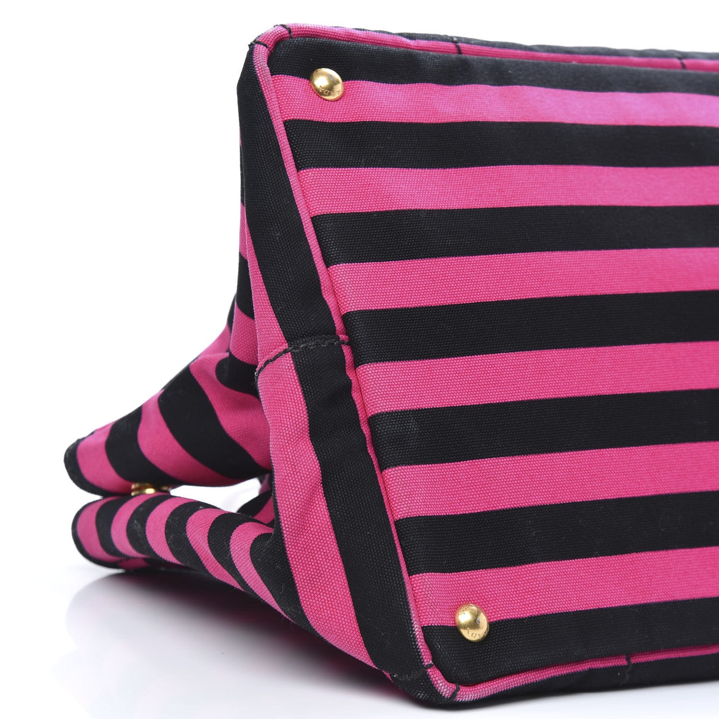 Canapa Striped Tote Fuxia