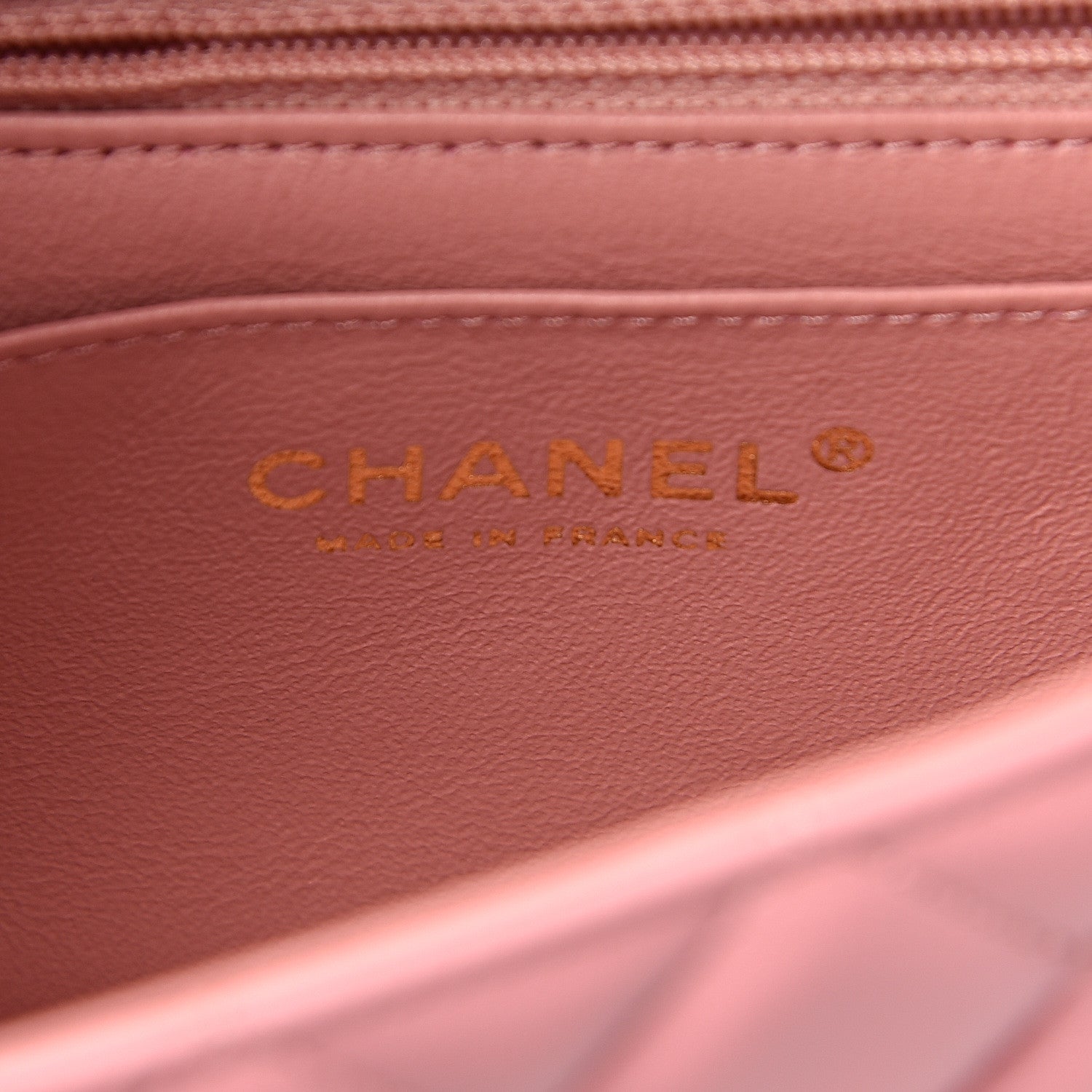 Chanel Lambskin Quilted Mini Rectangular Flap Pink 6 of 10