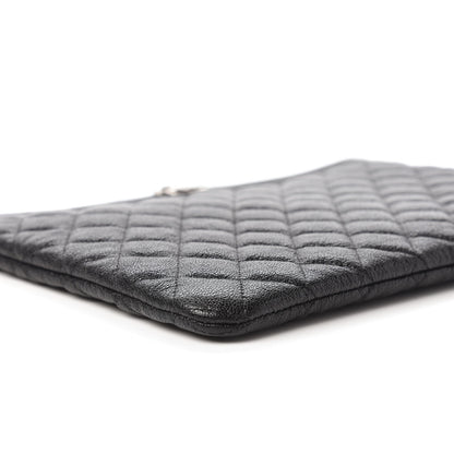 Chanel Caviar Quilted Medium Boy Cosmetic Case Black 6 of 10