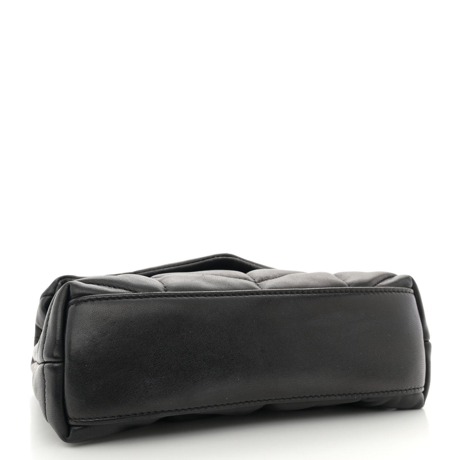 Saint Laurent Lambskin Quilted Toy Loulou Puffer Monogram Monochrome Chain Satchel Black 4 of 10