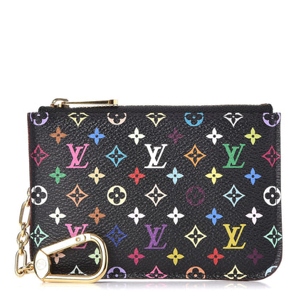 Louis Vuitton Monogram Multicolor Key Pouch Black Grenade 1 of 8