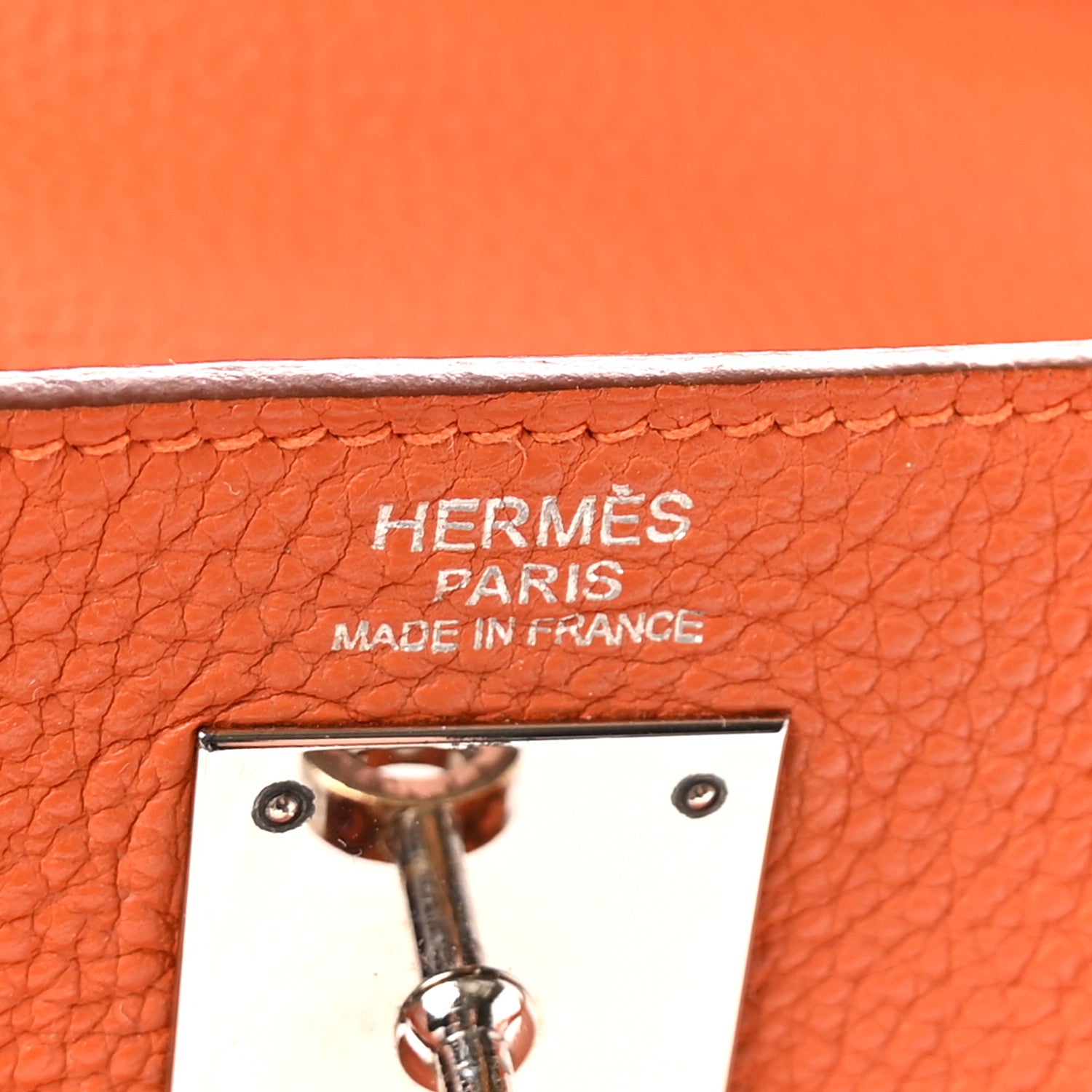 Hermes Togo Kelly Retourne 32 Orange 6 of 10