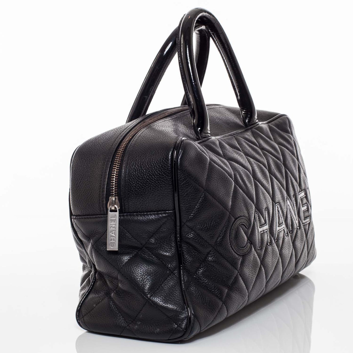 Caviar Quilted Boston Black