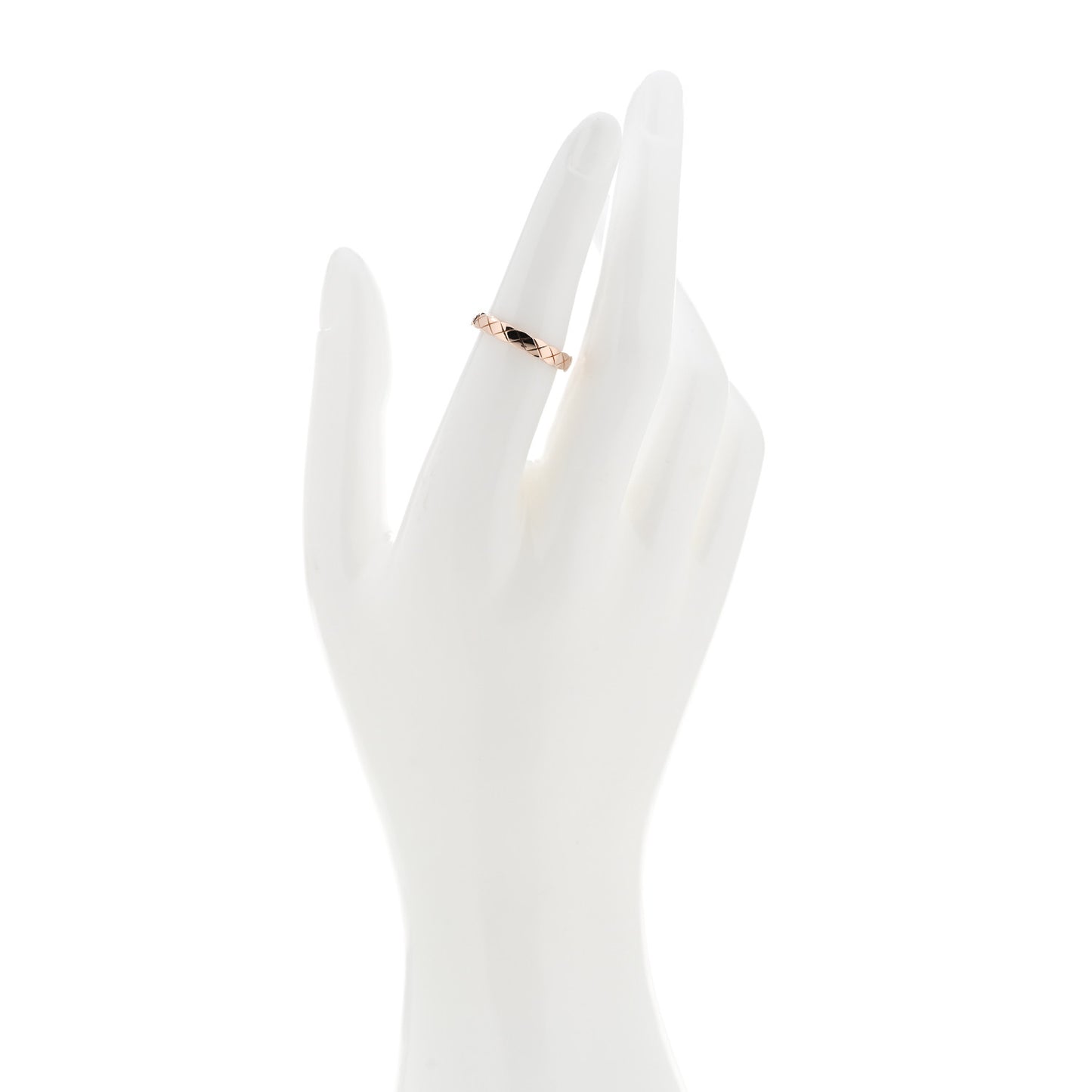 18K Beige Gold Mini Coco Crush Ring 51 5.75
