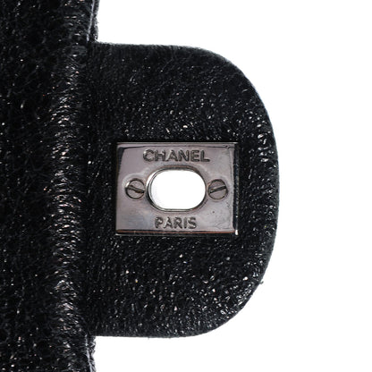 Chanel Crackled Calfskin Medium Double Flap Black 8 of 9