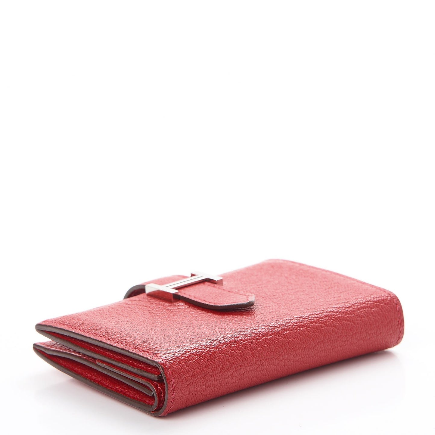 Chevre Mysore Mini Bearn Wallet Rouge Casaque