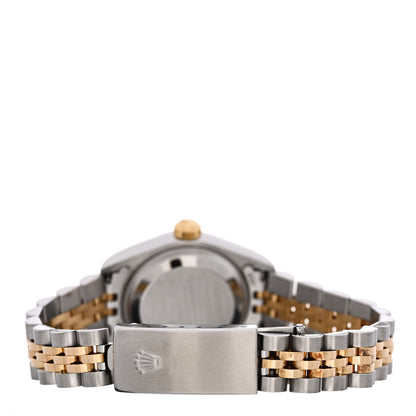 Rolex Stainless Steel 18K Yellow Gold Diamond 26mm Oyster Perpetual Datejust Watch Silver 79173 3 of 5