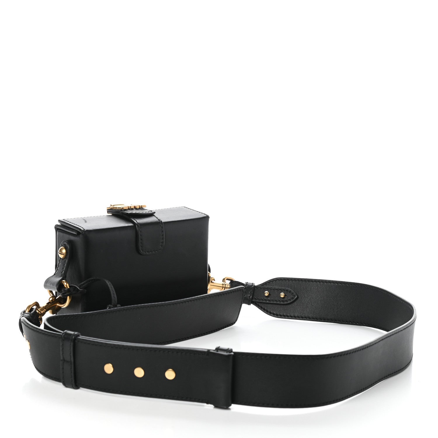 Christian Dior Lambskin Dioraddict Lockbox Black 3 of 8