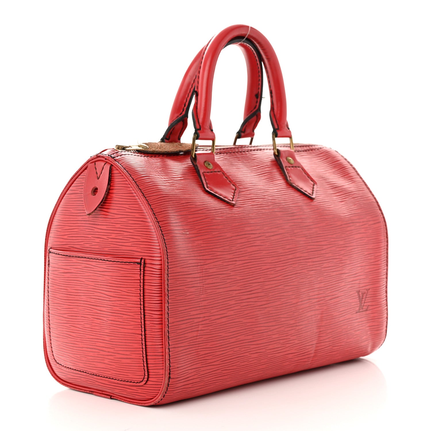 Louis Vuitton Epi Speedy 25 Castillan Red 3 of 17