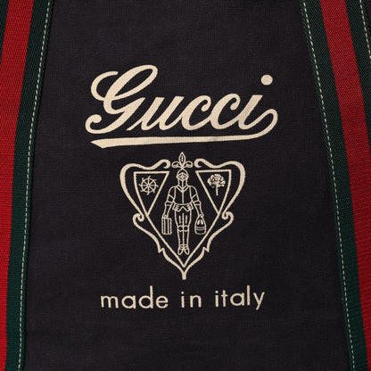 Gucci Canvas Web Signature Tote Black 7 of 13