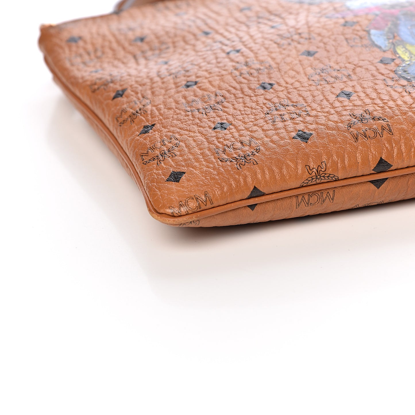 Visetos Rabbit Crossbody Pouch Cognac