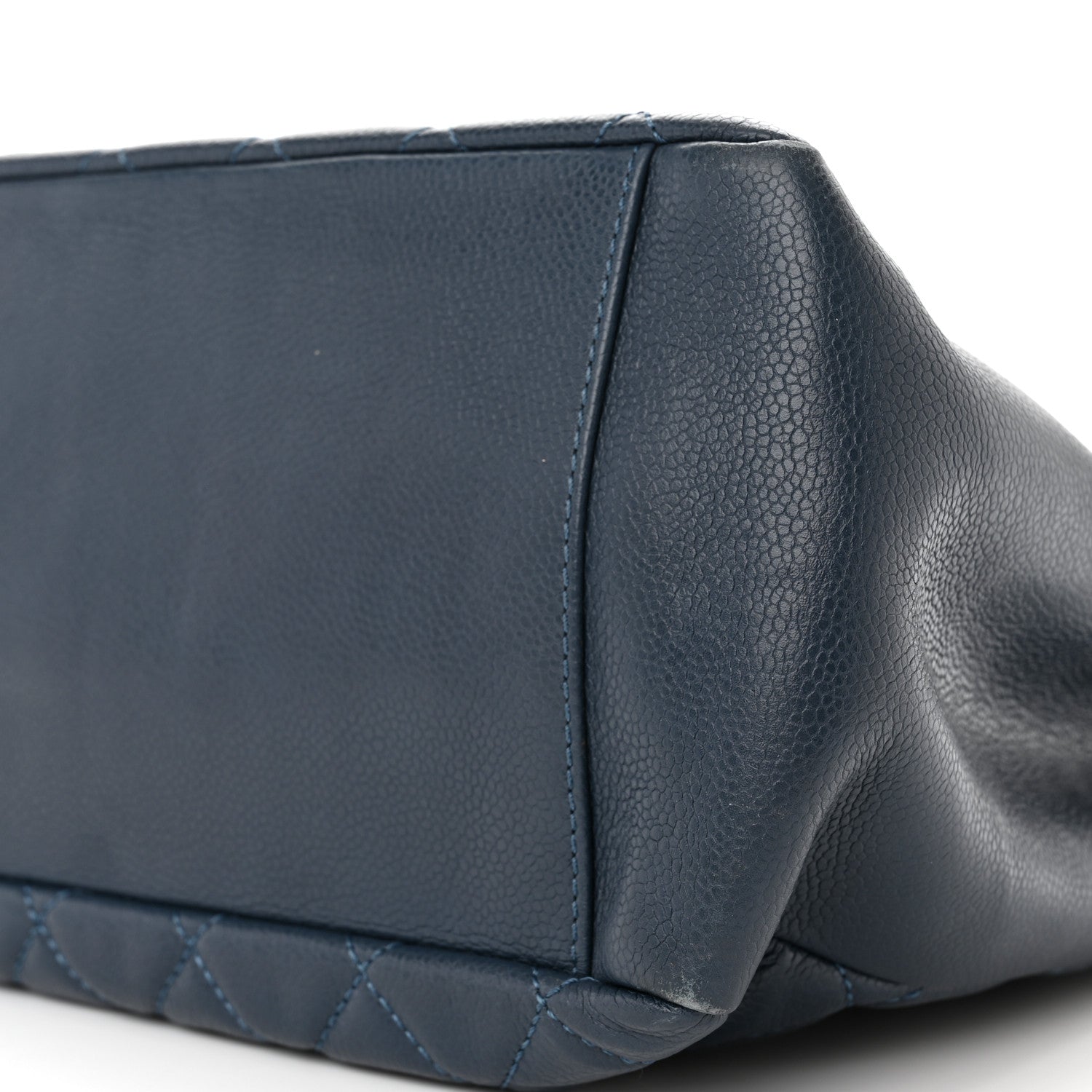 Chanel Caviar Quilted Grand Shopping Tote GST Dark Blue 10 of 10