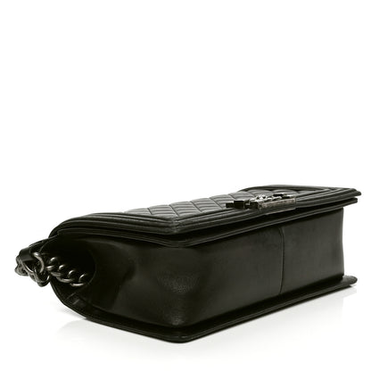Chanel Lambskin Quilted Medium Boy Flap Black 3 of 6