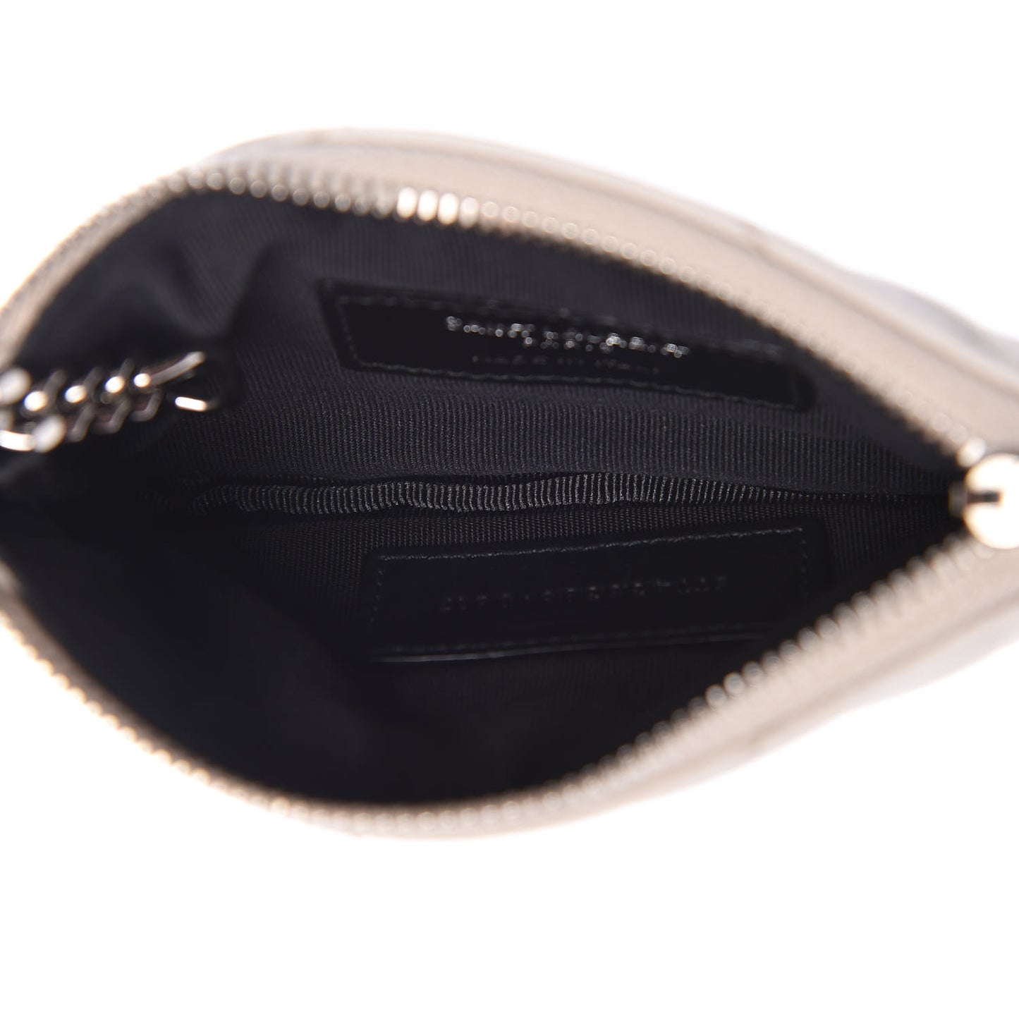 Calfskin Matelasse Monogram Key Pouch Porcellana