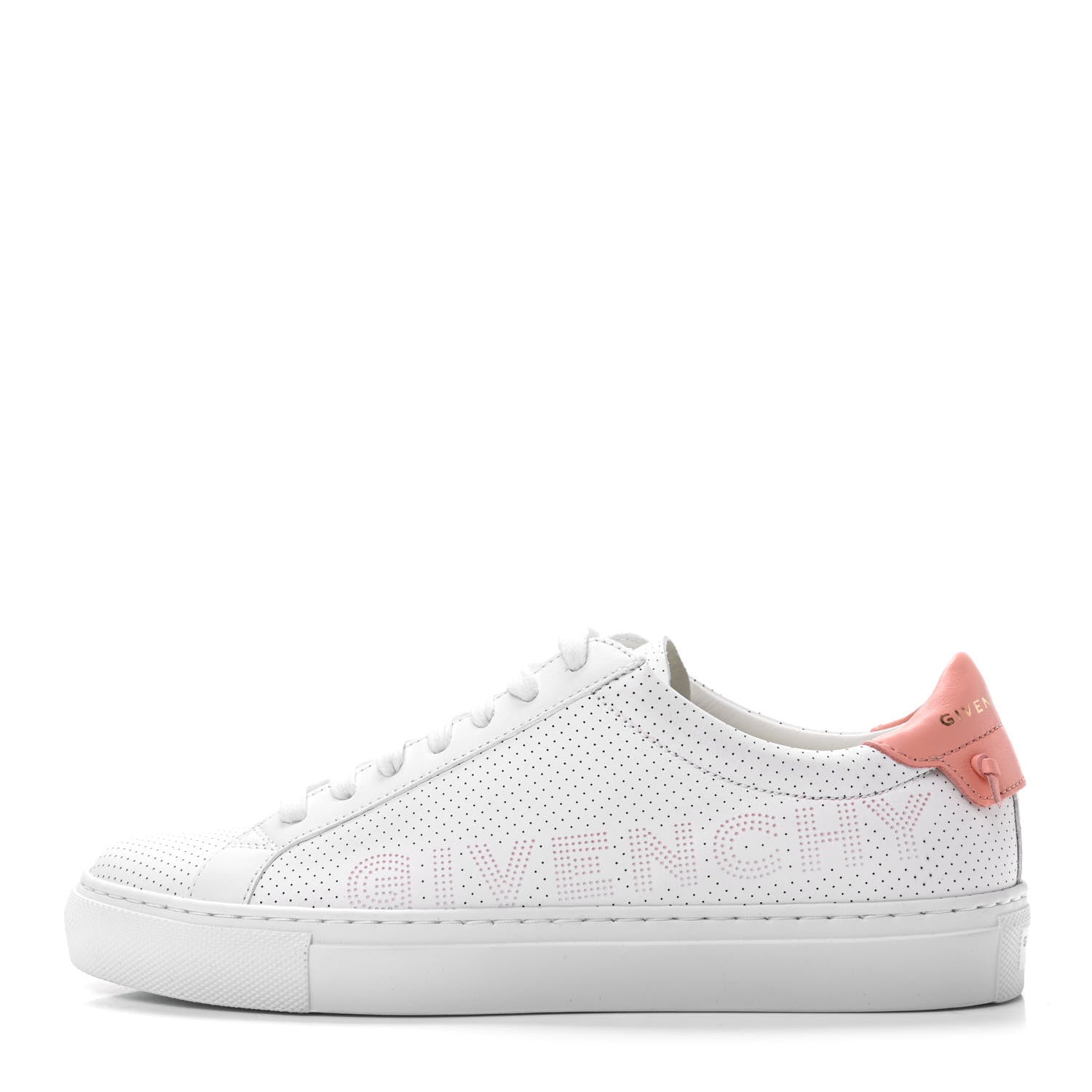 Givenchy Calfskin Perforated Womens Urban Street Sneakers 36 White Pink 1 of 11