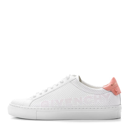 Givenchy Calfskin Perforated Womens Urban Street Sneakers 36 White Pink 1 of 11
