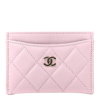 Chanel Caviar Quilted Card Holder Light Pink 1 of 9