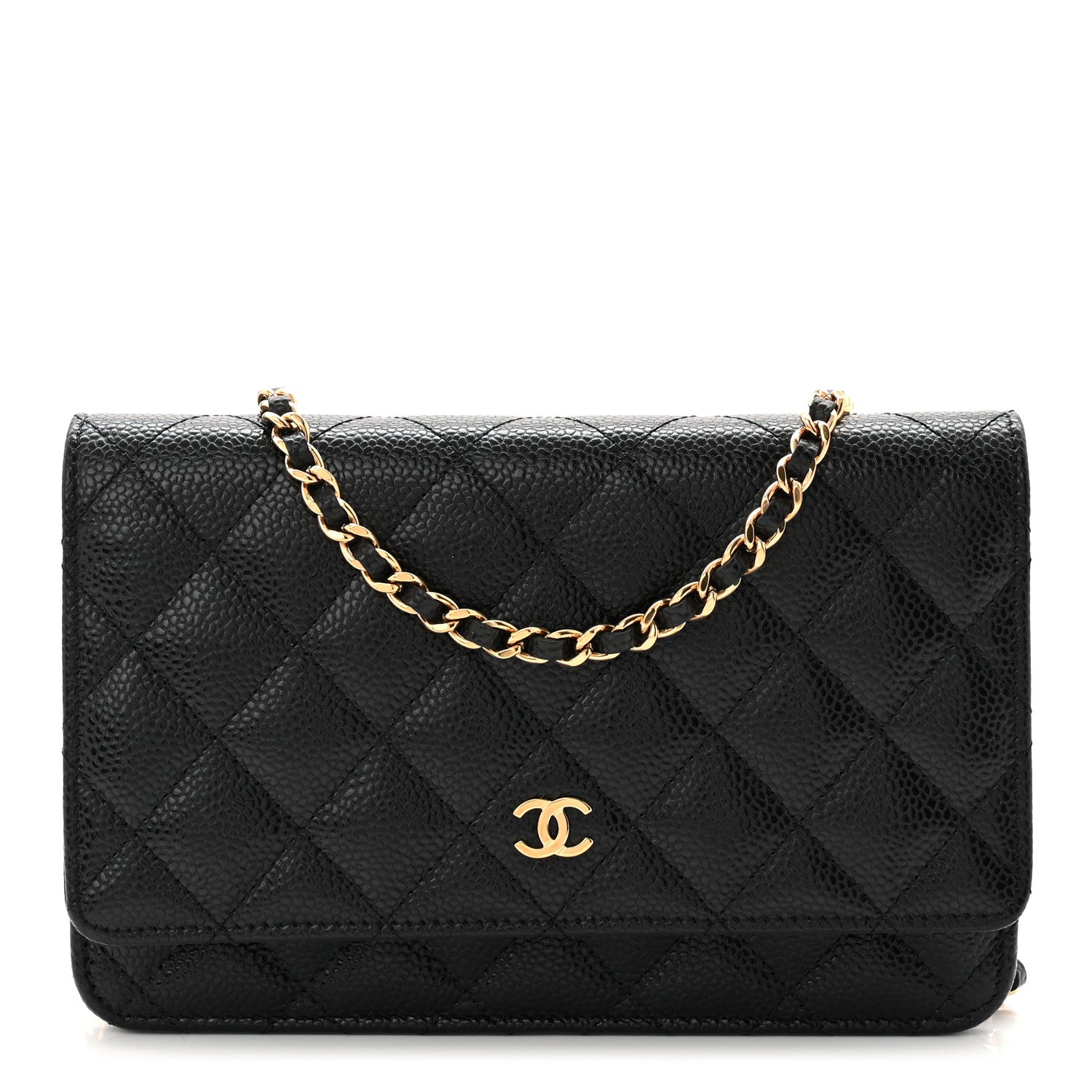 Chanel Caviar Quilted Wallet On Chain WOC Black 1 of 23