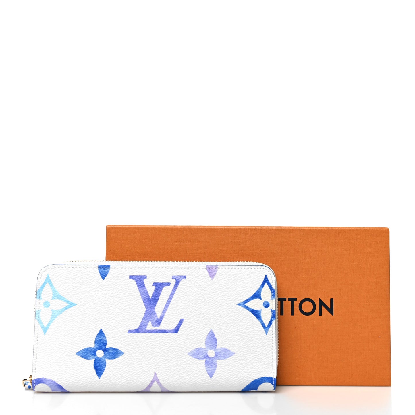 Monogram Giant By The Pool Zippy Wallet Resort Blue