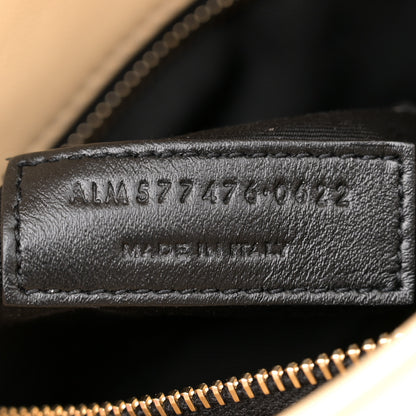 Saint Laurent Lambskin Quilted Small Loulou Puffer Monogram Chain Satchel Jaune Pale 7 of 10