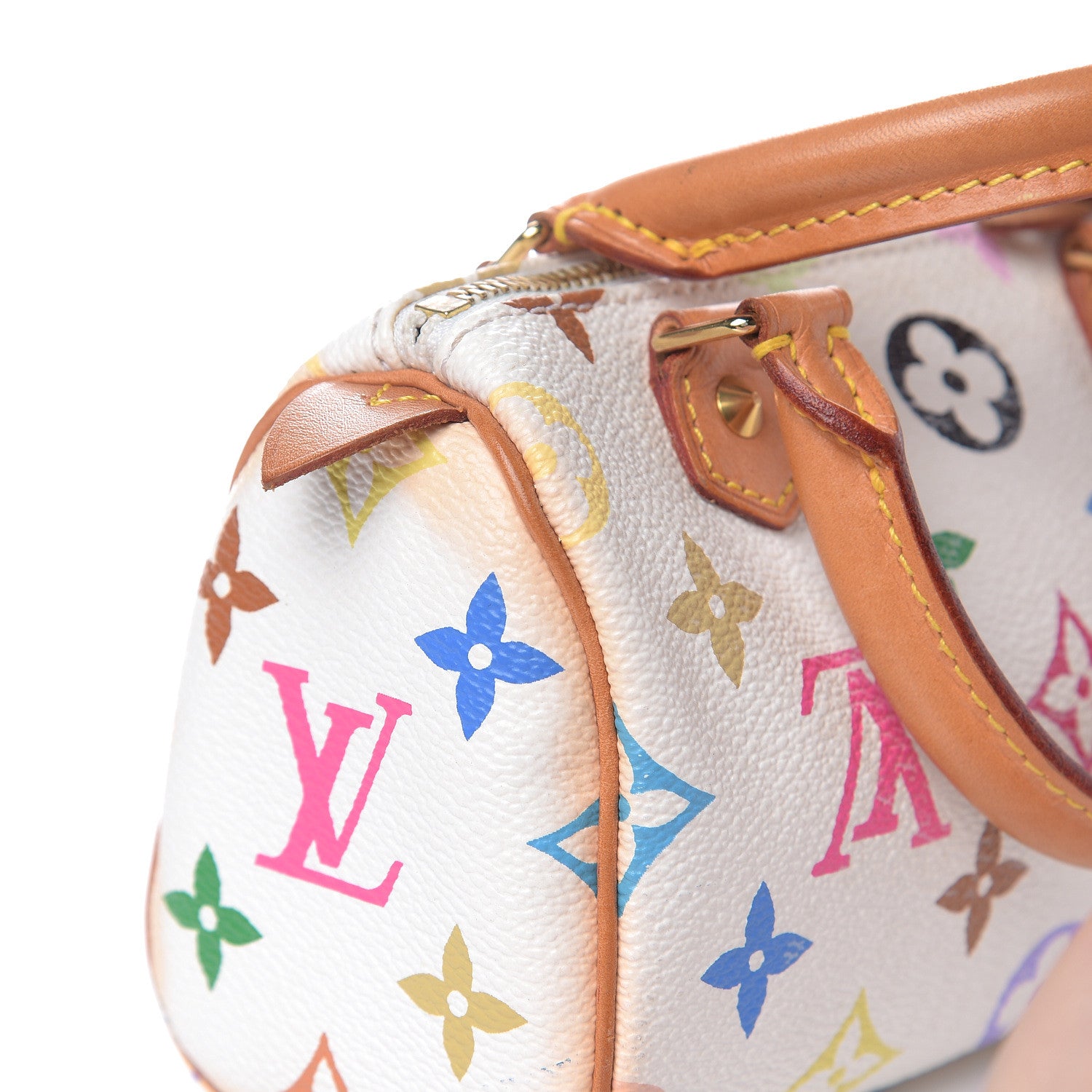 Louis Vuitton Monogram Multicolor Mini Sac HL Speedy White 12 of 13