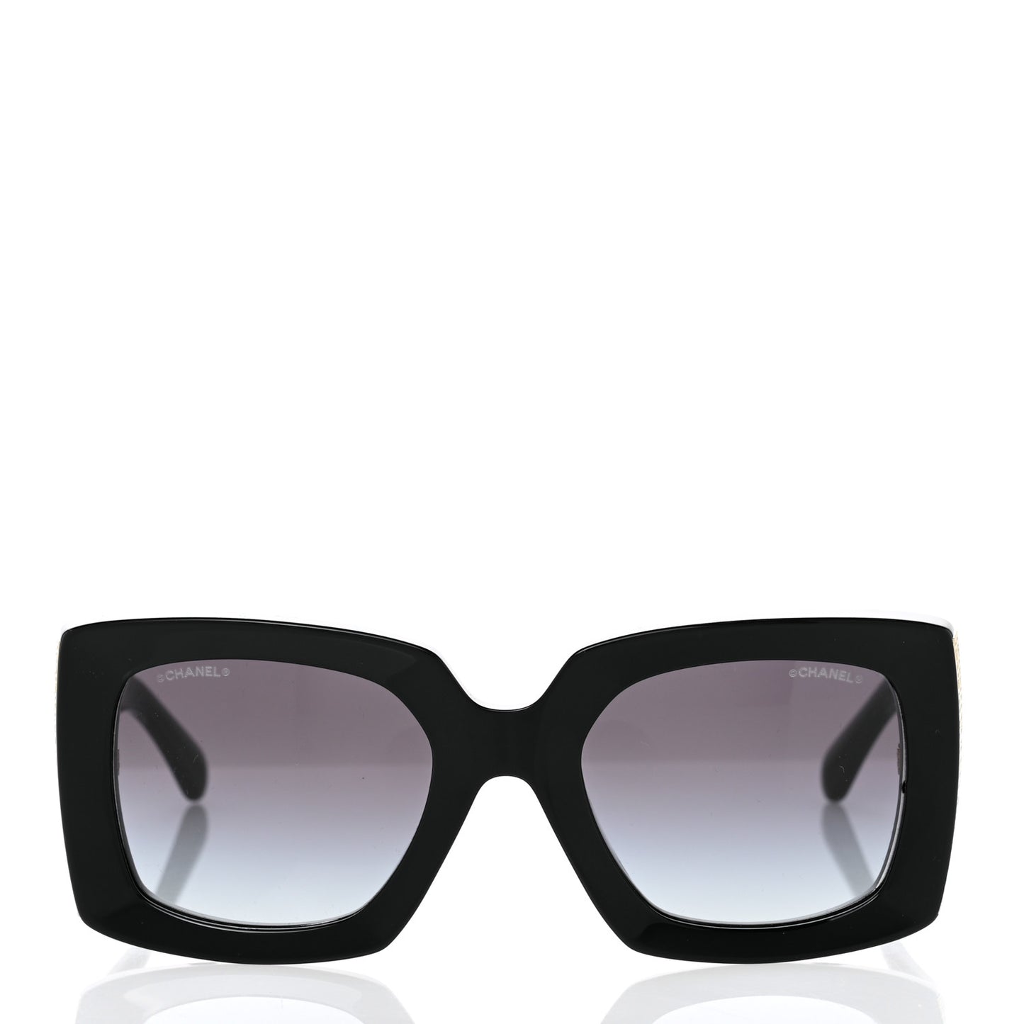 Acetate Rectangle Sunglasses 5435 Black