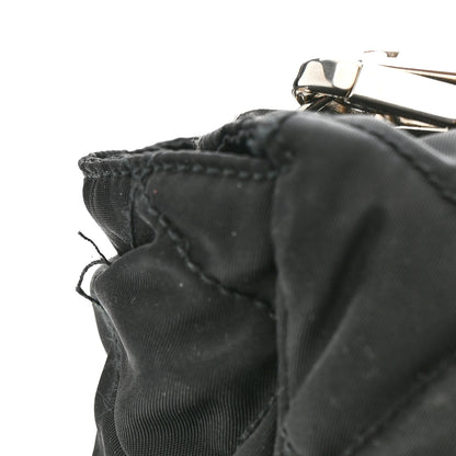 Prada Nylon Tessuto Quilted Chain Shoulder Bag Black 12 of 14