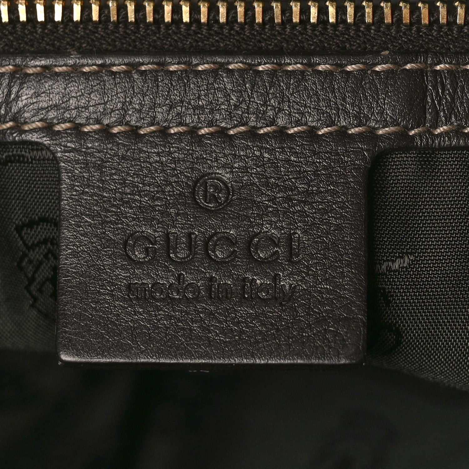 Gucci Crystal Monogram Small Hysteria Tote Dark Brown 6 of 9
