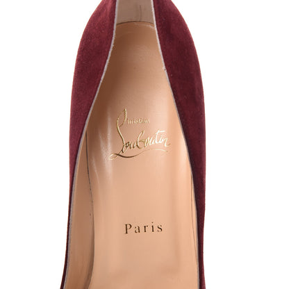 Christian Louboutin Veau Velours Apostrophy 85 Pumps 40 Wine 7 of 8
