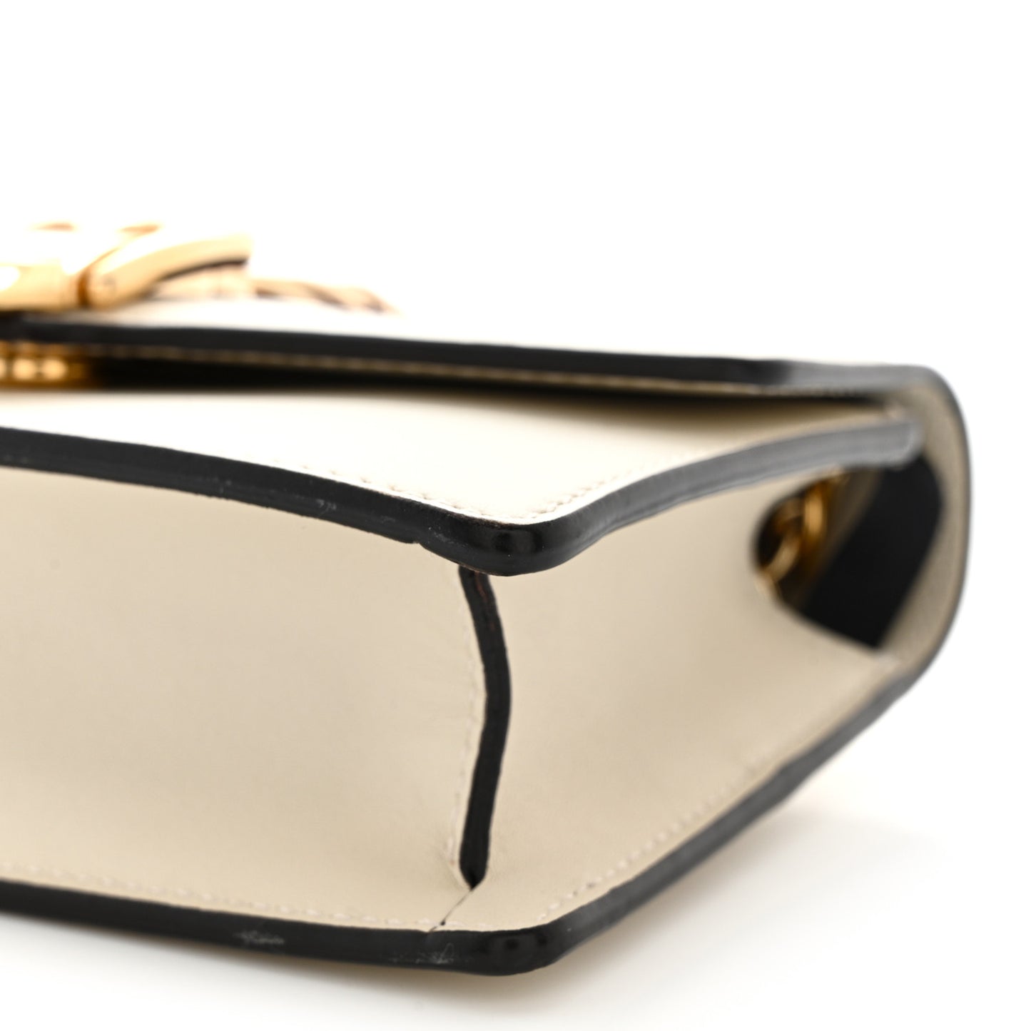 Calfskin Super Mini Sylvie Chain Shoulder Bag White