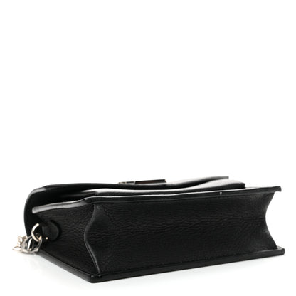Louis Vuitton Soft Calfskin Mini My Lockme Chain Pochette Black 4 of 10