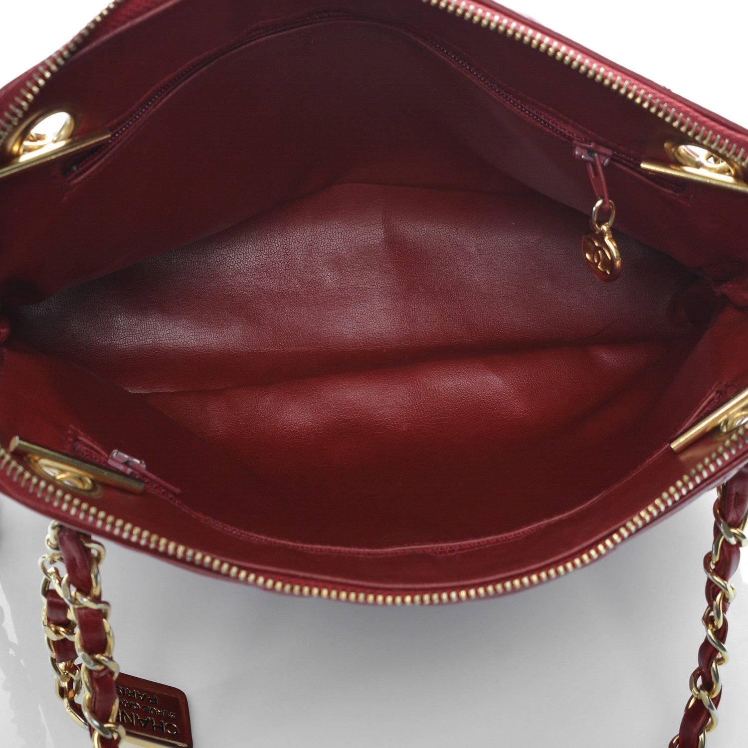 Chanel Lambskin Quilted Shoulder Bag Red 5 of 7