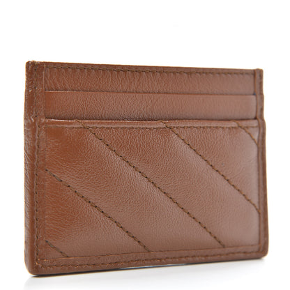 Gucci Azalea Calfskin Matelasse Diagonal GG Marmont Card Holder Cuir 3 of 7